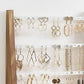 Brown White Wall-Mounted Jewelry Storage Stand FredCo