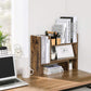 Brown Wooden Desktop Organizer Storage Rack FredCo