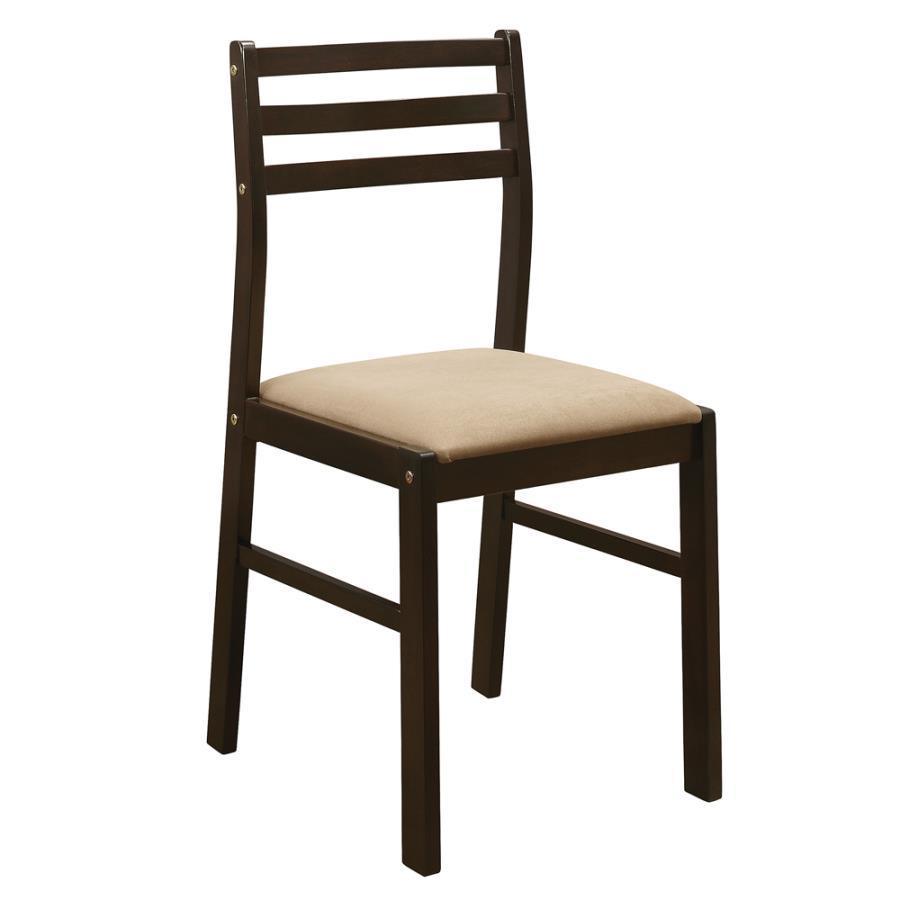 Bucknell 3-Piece Dining Set With Drop Leaf Cappuccino And Tan 130005 Coaster FredCo