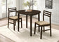 Bucknell 3-Piece Dining Set With Drop Leaf Cappuccino And Tan 130005 Coaster FredCo