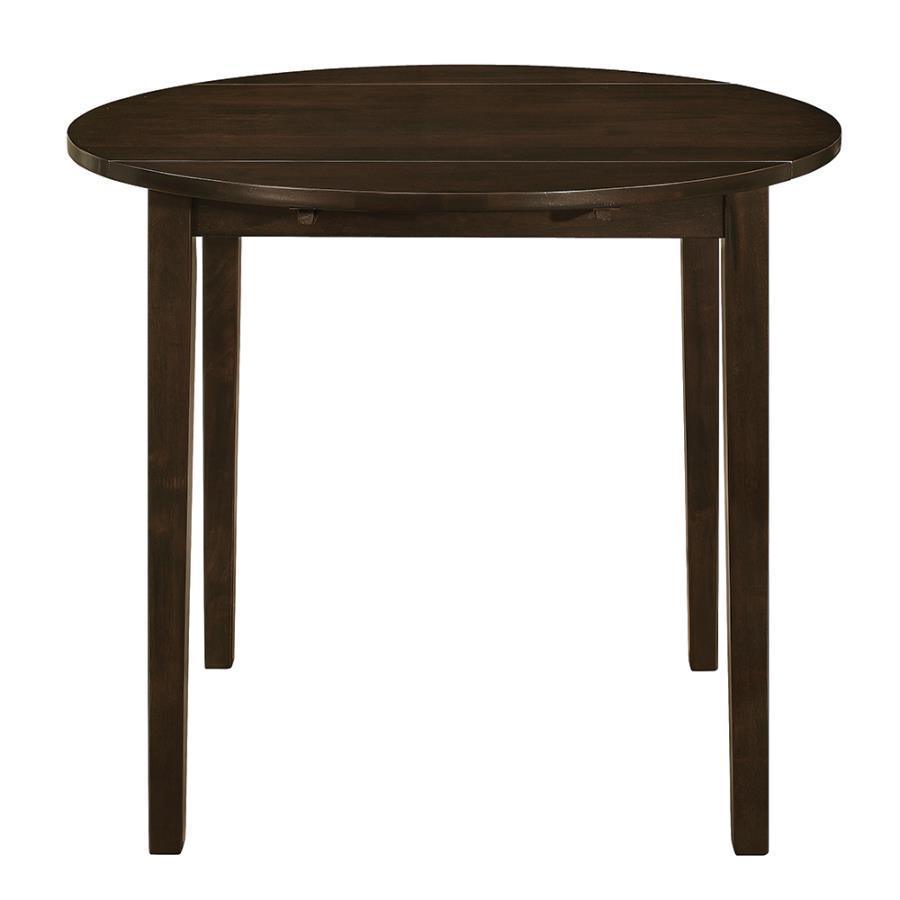 Bucknell 3-Piece Dining Set With Drop Leaf Cappuccino And Tan 130005 Coaster FredCo