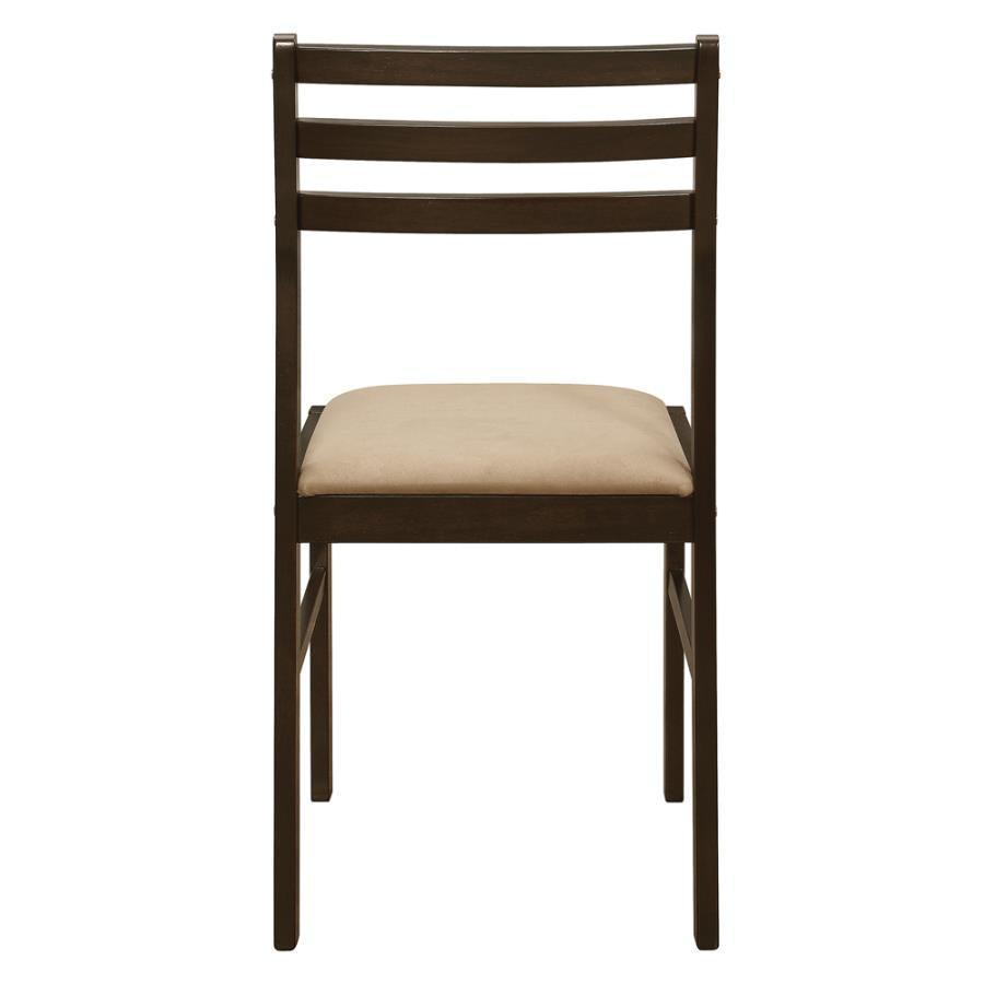 Bucknell 3-Piece Dining Set With Drop Leaf Cappuccino And Tan 130005 Coaster FredCo