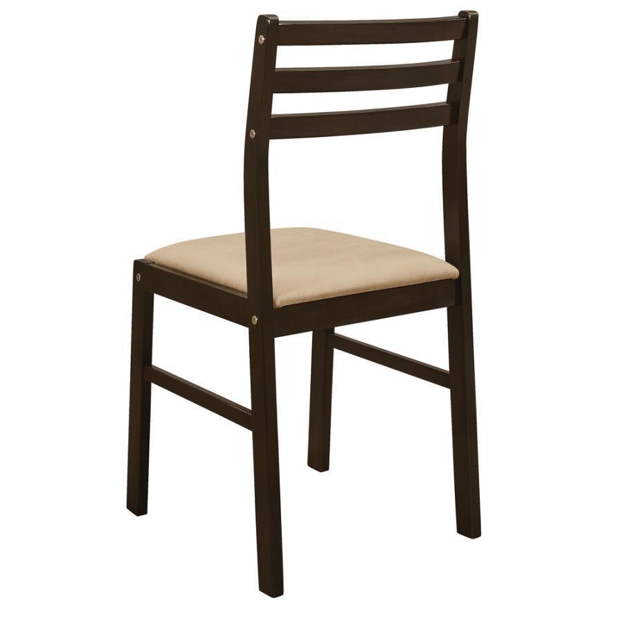 Bucknell 3-Piece Dining Set With Drop Leaf Cappuccino And Tan 130005 Coaster FredCo