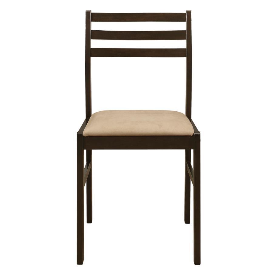Bucknell 3-Piece Dining Set With Drop Leaf Cappuccino And Tan 130005 Coaster FredCo