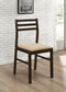 Bucknell 3-Piece Dining Set With Drop Leaf Cappuccino And Tan 130005 Coaster FredCo