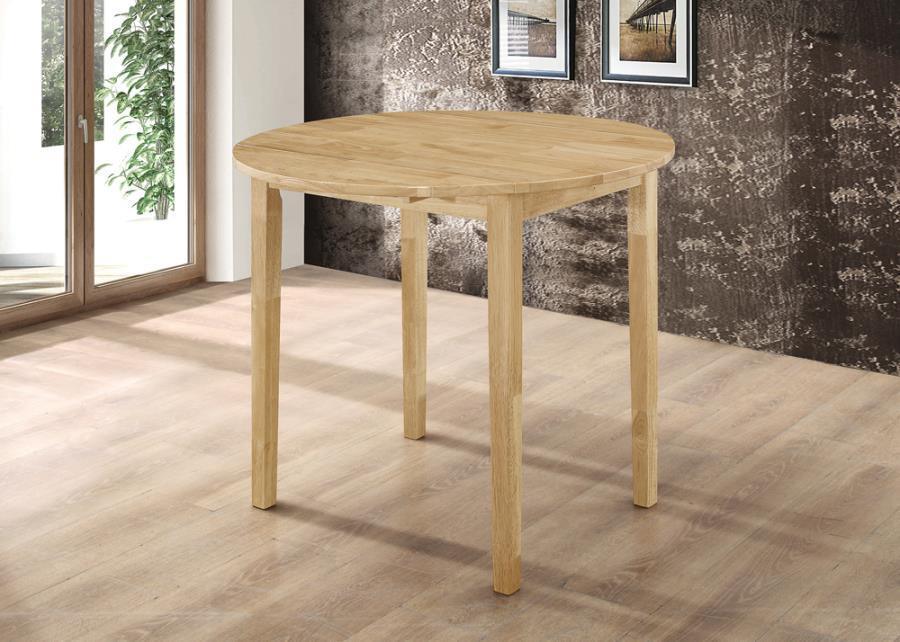 Bucknell 3-Piece Dining Set With Drop Leaf Natural And Tan 130006 Coaster FredCo