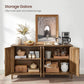 Buffet Cabinet, Entryway Rustic Walnut FredCo