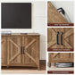 Buffet Cabinet, Entryway Rustic Walnut FredCo