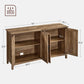Buffet Cabinet, Entryway Rustic Walnut FredCo