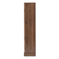 Burnwood Modern and Contemporary Walnut Brown Finished Wood 2-Drawer Bookcase FredCo