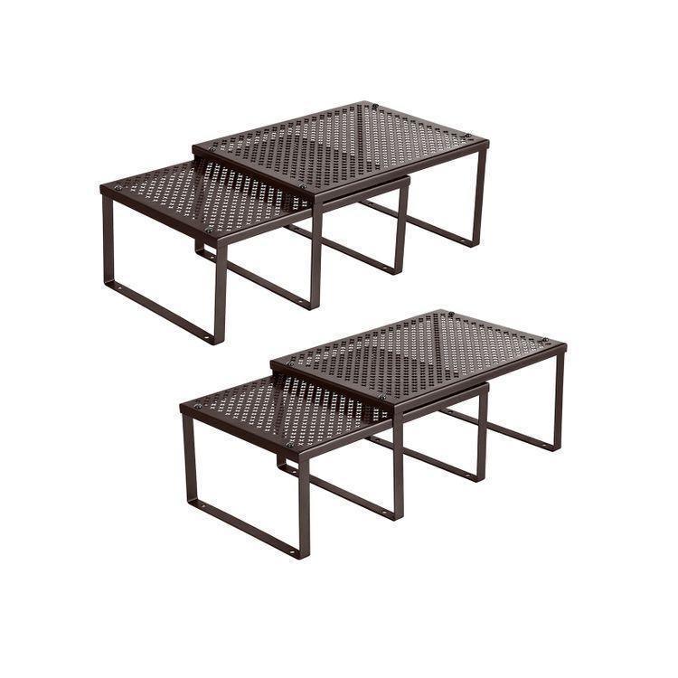 Cabinet Shelf Organizer Brown FredCo