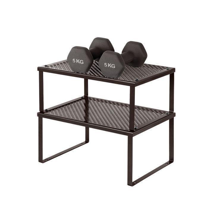 Cabinet Shelf Organizer Brown FredCo