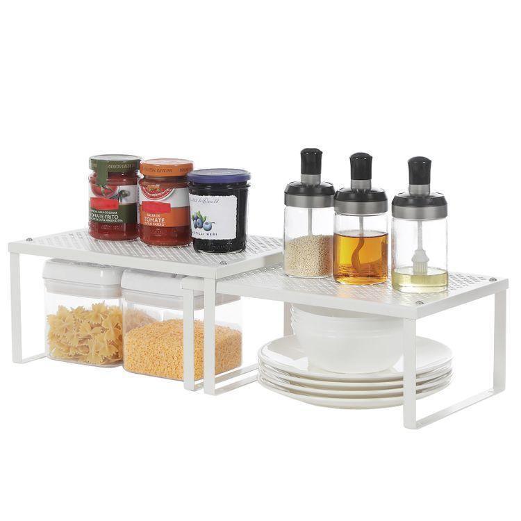 Cabinet Shelf Organizers White FredCo