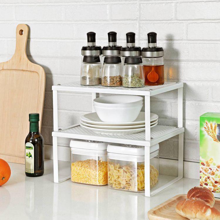 Cabinet Shelf Organizers White FredCo