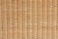 Cacaban Modern Bohemian Natural Brown Rattan Accent Bench FredCo