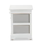 Cachet Modern and Contemporary Two-Tone Grey and White Finished Wood 2-Drawer Nightstand FredCo