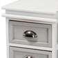 Cachet Modern and Contemporary Two-Tone Grey and White Finished Wood 2-Drawer Nightstand FredCo