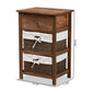 Cade Mid-Century Modern Transitional Walnut Brown Finished Wood and 1-Drawer Nightstand FredCo