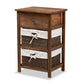 Cade Mid-Century Modern Transitional Walnut Brown Finished Wood and 1-Drawer Nightstand FredCo