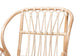 Caelia Modern Bohemian Natural Brown Rattan and Black Metal Chair FredCo