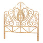 Caelinus Modern Bohemian Natural Brown Rattan Queen Size Standalone Headboard FredCo