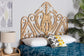 Caelinus Modern Bohemian Natural Brown Rattan Queen Size Standalone Headboard FredCo