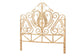 Caelinus Modern Bohemian Natural Brown Rattan Queen Size Standalone Headboard FredCo