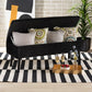 Caine Modern and Contemporary Black Velvet Fabric Upholstered and Dark Brown Finished Wood Storage Bench FredCo