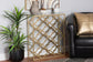 Calanthe Modern and Contemporary Gold Finished Metal Console Table with Marble Tabletop FredCo