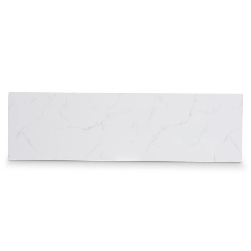 Caldwell Modern and Contemporary Gold Finished Metal Console Table With Faux Marble Tabletop FredCo