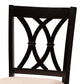 Calista Modern and Contemporary Sand Fabric Upholstered and Espresso Brown Finished Wood 2-Piece Bar Stool Set FredCo