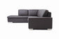 Callidora Dark Brown Leather-Leather Match Sofa Sectional Reverse FredCo