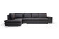 Callidora Dark Brown Leather-Leather Match Sofa Sectional Reverse FredCo
