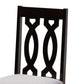 Callie Modern and Contemporary Grey Fabric Upholstered and Dark Brown Finished Wood 5-Piece Dining Set FredCo