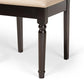 Callie Modern and Contemporary Sand Fabric Upholstered and Dark Brown Finished Wood 7-Piece Dining Set FredCo