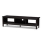 Callie Modern and Contemporary Wenge Brown Finished TV Stand FredCo