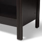Callie Modern and Contemporary Wenge Brown Finished TV Stand FredCo