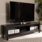 Callie Modern and Contemporary Wenge Brown Finished TV Stand FredCo