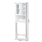 Campbell Modern and Contemporary White Finished Wood Over the Toilet Bathroom Storage Cabinet FredCo
