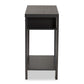 Capote Modern and Contemporary Dark Brown Finished Wood 2-Drawer Console Table FredCo
