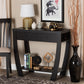 Capote Modern and Contemporary Dark Brown Finished Wood 2-Drawer Console Table FredCo