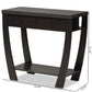 Capote Modern and Contemporary Dark Brown Finished Wood 2-Drawer Console Table FredCo
