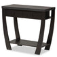 Capote Modern and Contemporary Dark Brown Finished Wood 2-Drawer Console Table FredCo