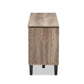 Cardiff Modern and Contemporary Light Brown Wood 55-Inch TV Stand FredCo