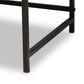 Cargan Modern and Contemporary Walnut Brown Finished Wood and Black Metal 1-Drawer Desk FredCo