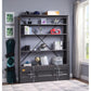 Cargo Bookshelf & Ladder Gunmetal FredCo