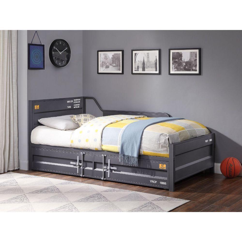 Cargo Daybed & Trundle (Twin Size) Gunmetal FredCo