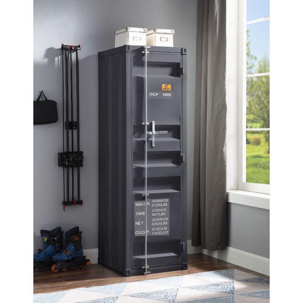 Cargo Wardrobe (Single Door) Gunmetal FredCo