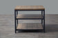 Caribou Wood and Metal End Table FredCo
