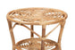Cariel Modern Bohemian Natural Brown Rattan Coffee Table FredCo